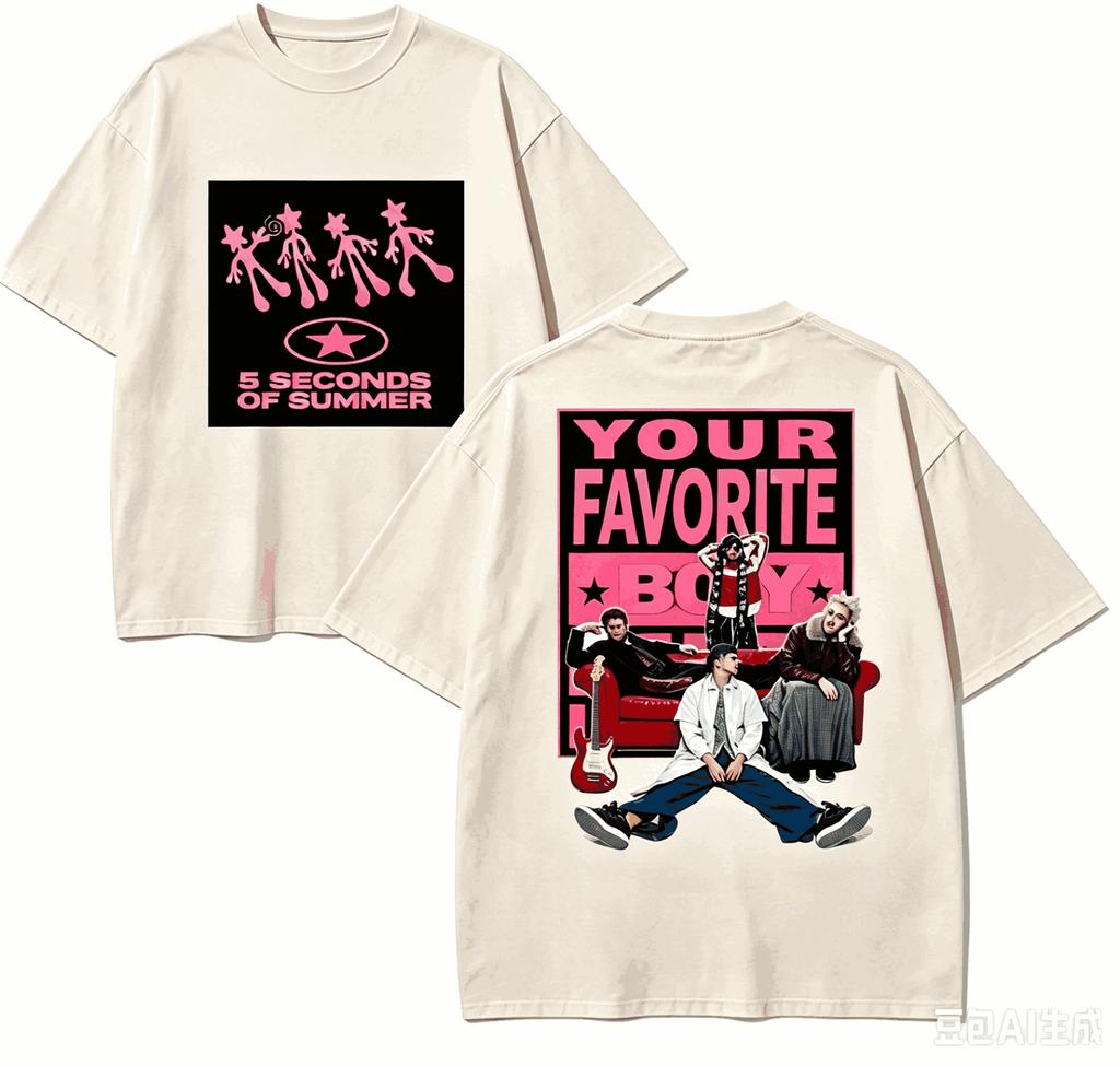 5 Seconds Of Summer For Fan Gift Tshirt Unisex Unisex Harajuku Oversizedunisex Short Sleeve Streetwear High Quality Couples Classic