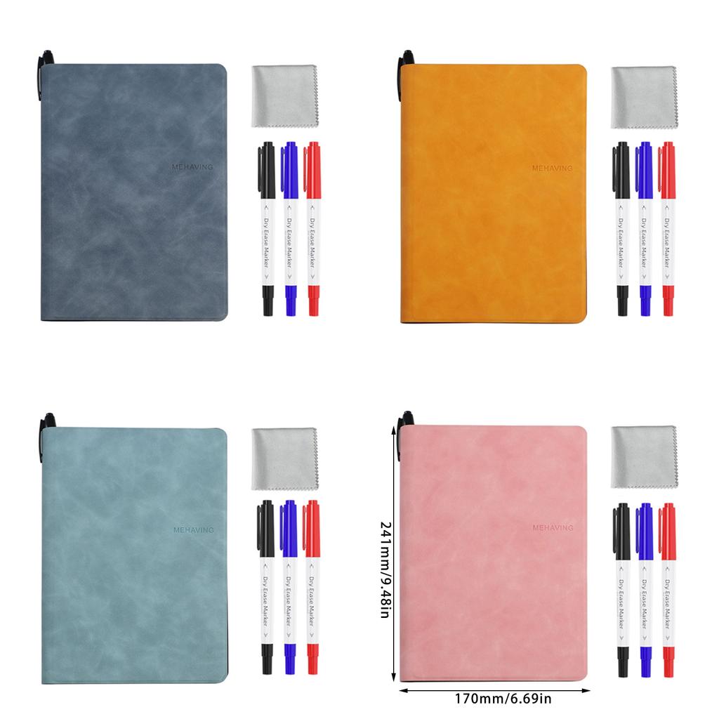 Двусторонняя магнитная доска-блокнот со стираемым маркером, портативная доска для письма в офисе, для встреч, для письма и рисования