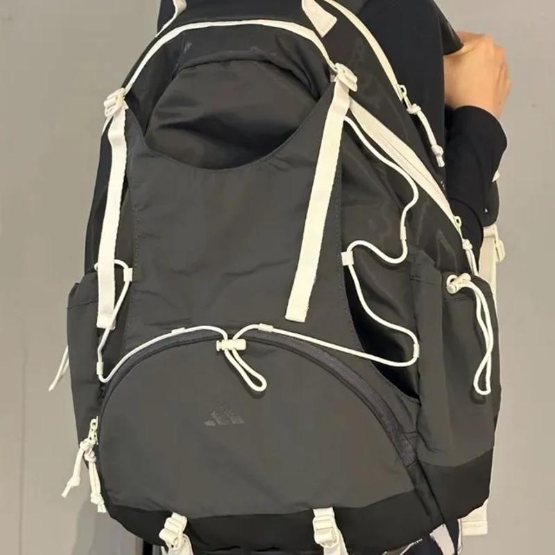 Adidas Recycled Polyamide Backpack Medium Unisex Carbon Black JM9184