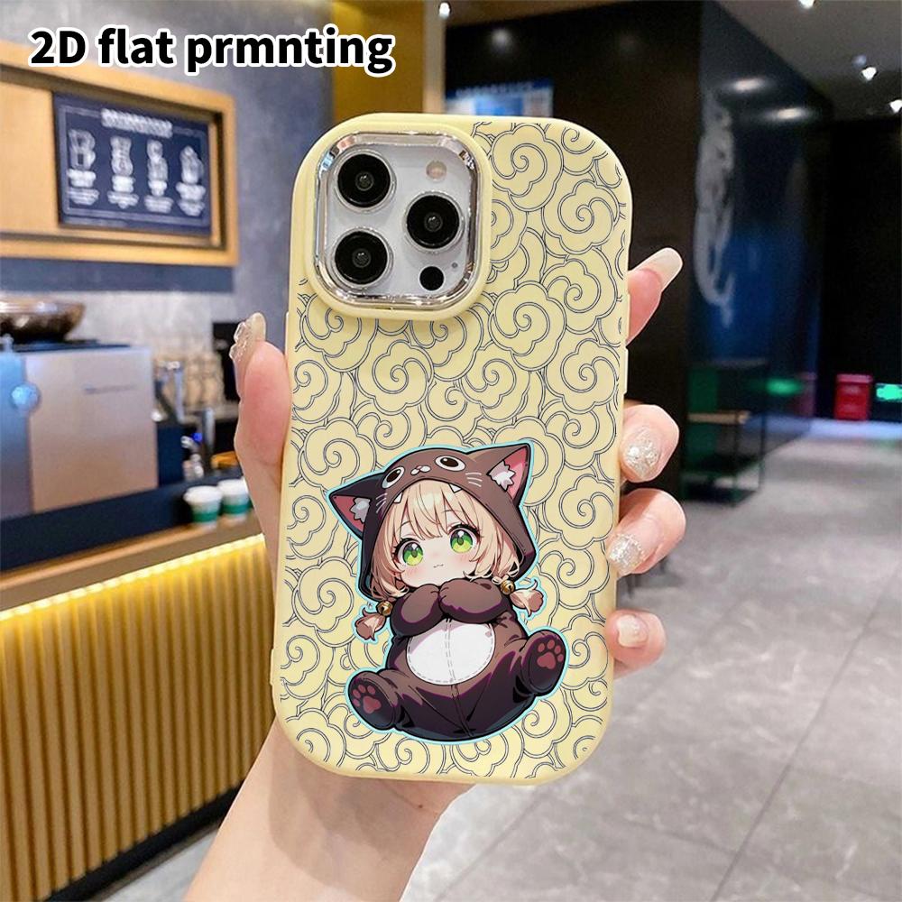 Phone Case: 2D flat design suitable for iPhone 18 17 16 15 14 13 Pro protective case, couple style, onesie girl, Christmas and Halloween gifts