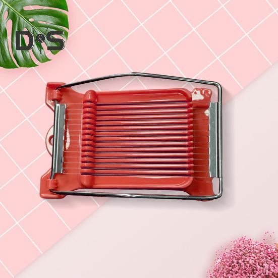 Картофельная яйцерезка Easy Press Пищевая ломтерезка Luncheon Meat Cutter с 14 проволоками из нержавеющей стали Сырорезка для мягких фруктов Тофу Фрукты дракона