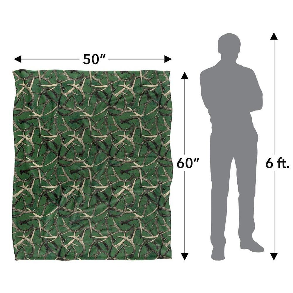 JQ Licensing Silky Deer Antler Hunting Supersoft Blanket