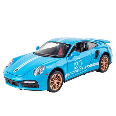 Масштаб 1/32 911 Turbo S, модель гоночного автомобиля из сплава со светом и звуком, отлитые под давлением игрушечные транспортные средства, металлическая спортивная модель суперкара для детей, детские игрушки, подарки