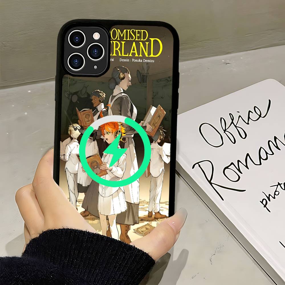 Чехол для телефона The Promised Neverland Для iPhone 17 16 15 14 13 12 11 Pro Max Для беспроводной зарядки Magsafe Чехол