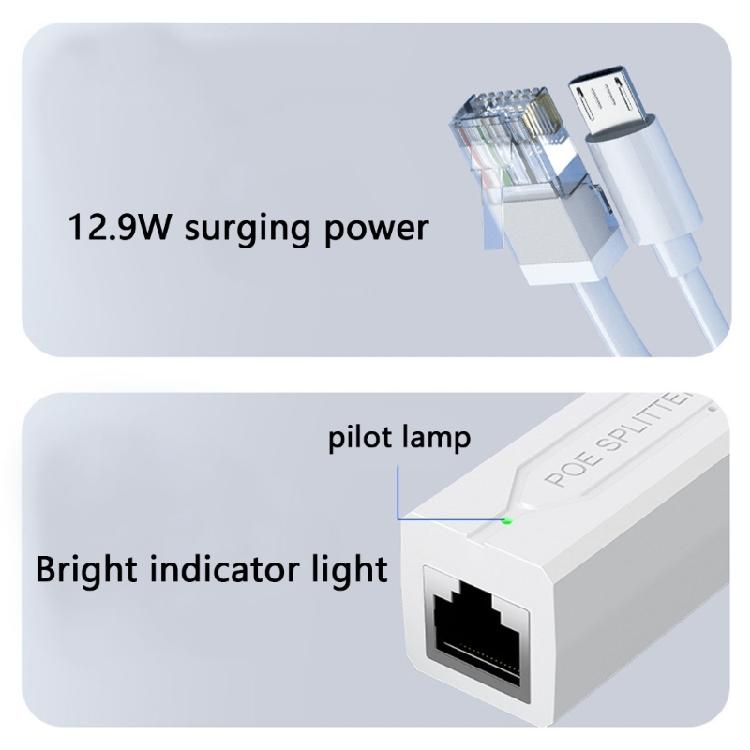 Встроенная защита от короткого замыкания USB/Type-C PoE-сплиттер Блок питания Преобразователи 40 В в 5 В для камер видеонаблюдения