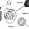 Электрический вспениватель молока и мини-венчик - Портативный вспениватель кофе и взбиватель яиц