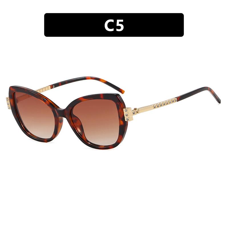 Cat's eye personalized sunglasses ins Internet celebrity European and American fashion sunglasses high-end diamond-encrusted trendy sunglasses women