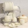 Kangmo Embossed Cream Ceramic Dinnerware Set