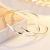 925 Sterling Silver 50MM Big Circle Hoop Earrings for Women Charms Party Wedding Jewelry Gift