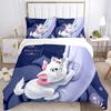 Mischiefful Cat Adventure Print 3Pcs Bedding Setduvet Cover With 2 Bedropillowcase Home Birthday Gift
