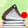 Hi-quality 99% Sunshade Net Silvery Aluminum Foil Sunshade Net Garden Succulent Plants Sun Shelter Car Reflect Sun Shade Nets