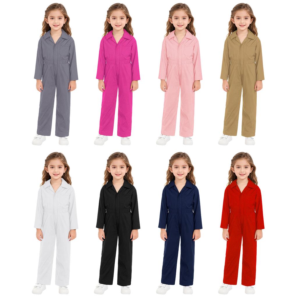 Детский модный комбинезон механика для мальчиков, комбинезон с длинными рукавами и молнией спереди, карнавальный костюм, комбинезон