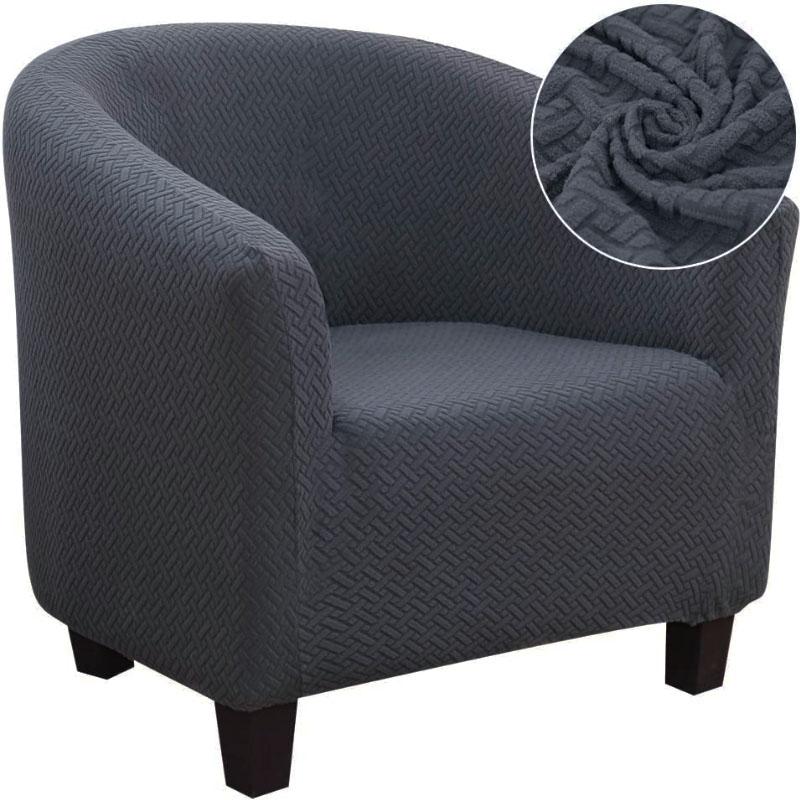 Новый дизайн, жаккардовый спандекс, клубная ванна, диван, кресло, чехол для сиденья, протектор, моющаяся мебель, чехол, простой в установке, декор для домашнего стула