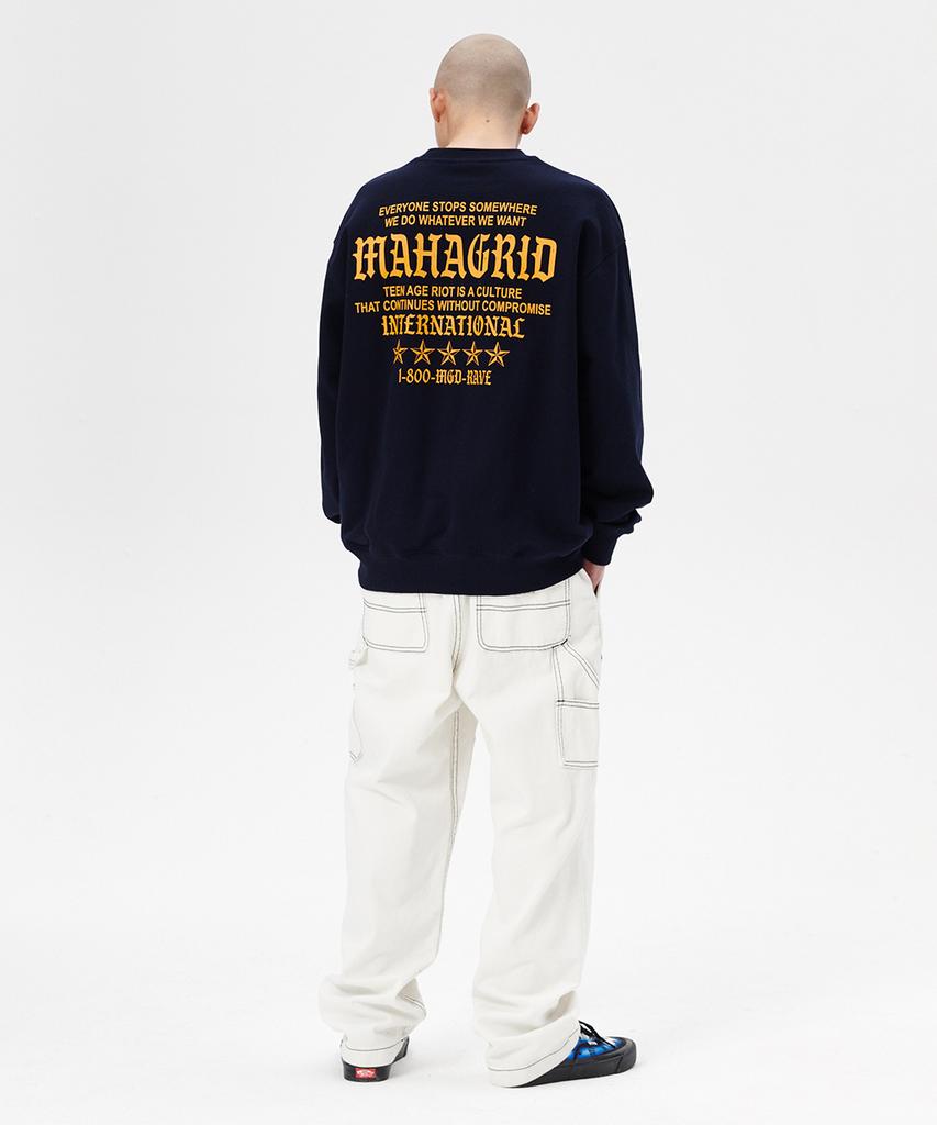 MAHAGRID International Свитшот Темно-синий(Mg2Esmm452A)