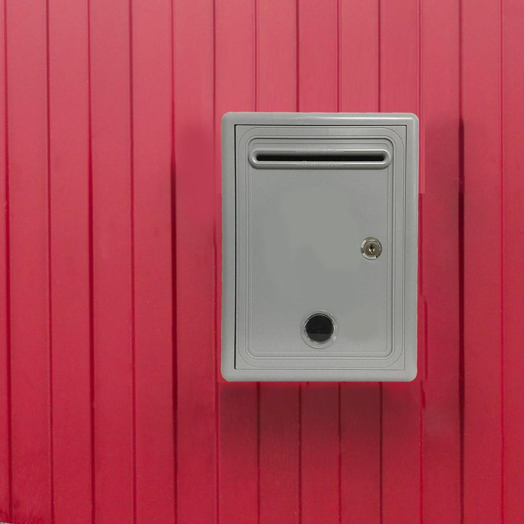 Suggestion Box Letter Box with Key Lock Waterproof for Home Office Classroom Locking Charity Collection Donation Box Mailbox