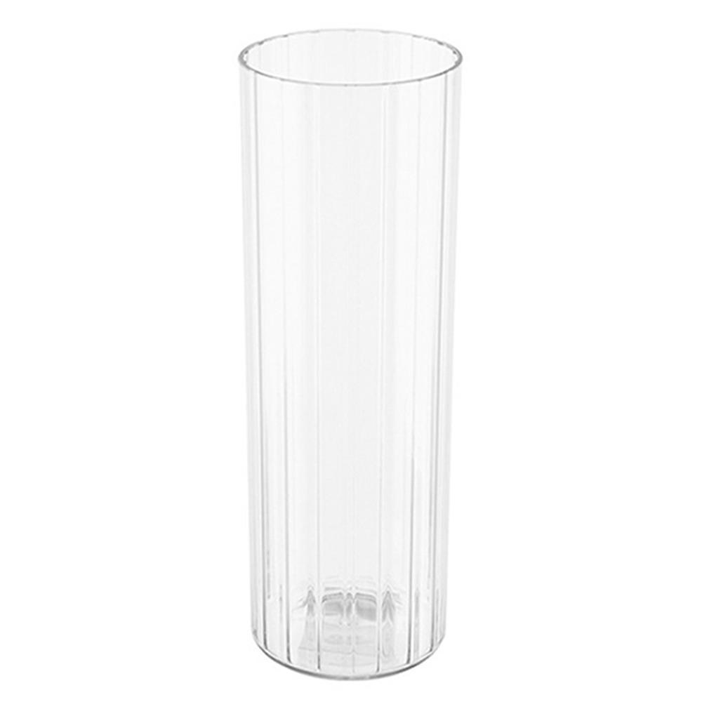 Прозрачная ваза для цветов в полоску, небьющийся гидропонный цветочный горшок для дома