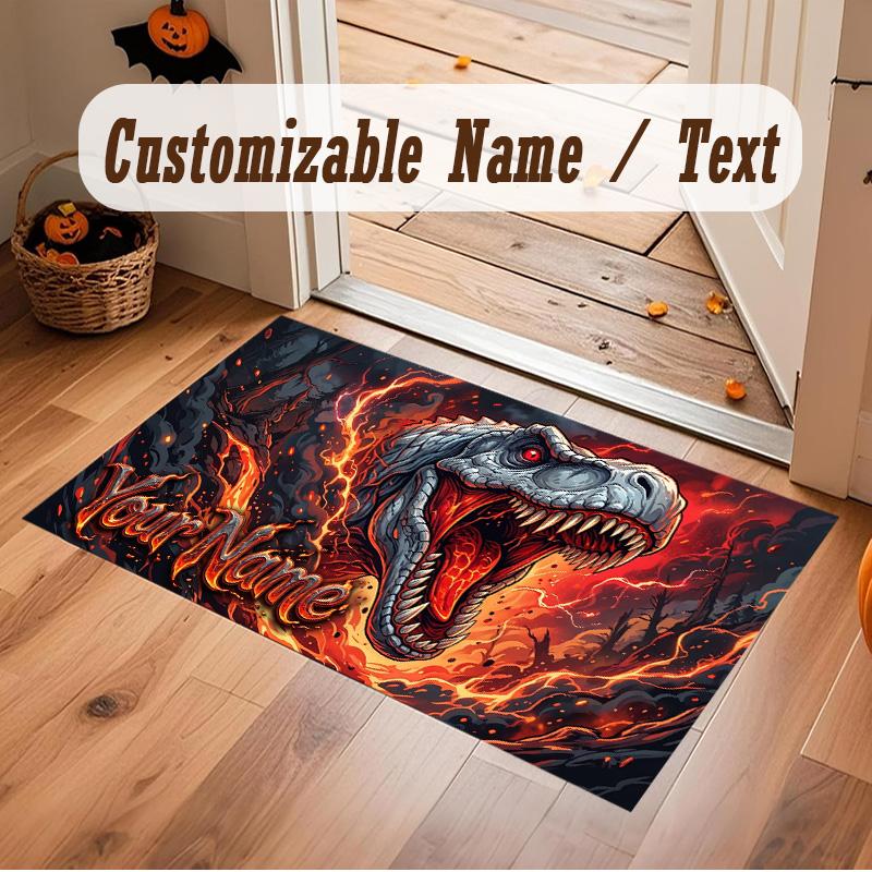 Other Similar Designs Theme Soft Crystal Velvet Rug Custom Name & Text Print Non Slip Floor Rug for Bedroom Living Room