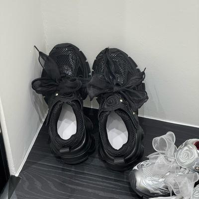 H55 Болгария | Королева-мать Западный ветер 5 см Рост Увеличение Толстая подошва Летний повседневный бант Мэри Джейн Папочка