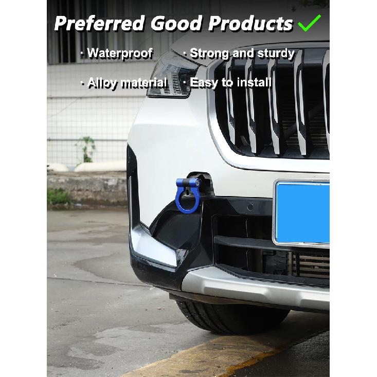 Car Forward Trailer Hook Tow Ring Bumper Tow Hook Trim For BMW X1 U11 2023-2026 Aluminum Alloy Exterior Car Accessories