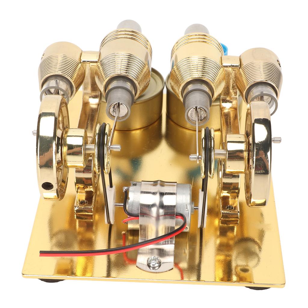 Hot Stirling Engine Golden Color Easy Assembly Stainless Steel Stirling Engine Model for Teachin