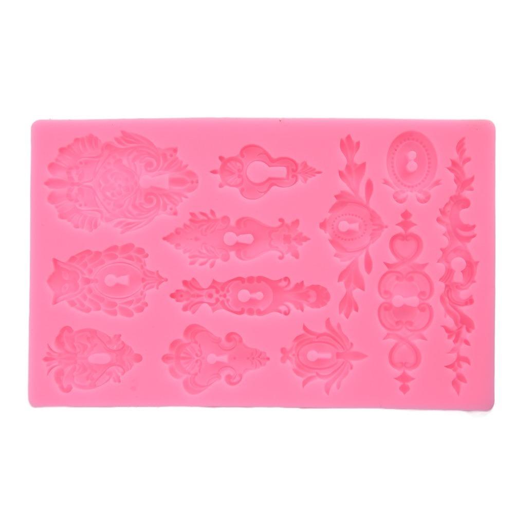 Relief 3D 3D Muffin Molds Pink Decorative Mold Reusable Ornament Mold Cake Decoration