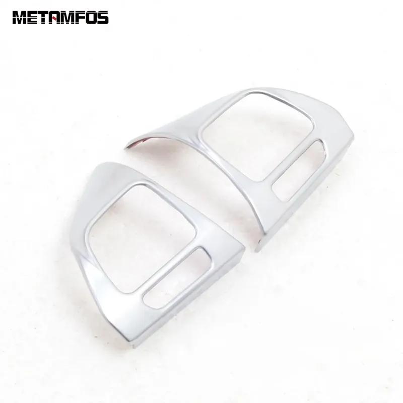 Car Steering Wheel Cover Molding Trim For Volkswagen VW Tiguan 2012 2013 2014 2015 Matte Decoration Frame Interior Accessories
