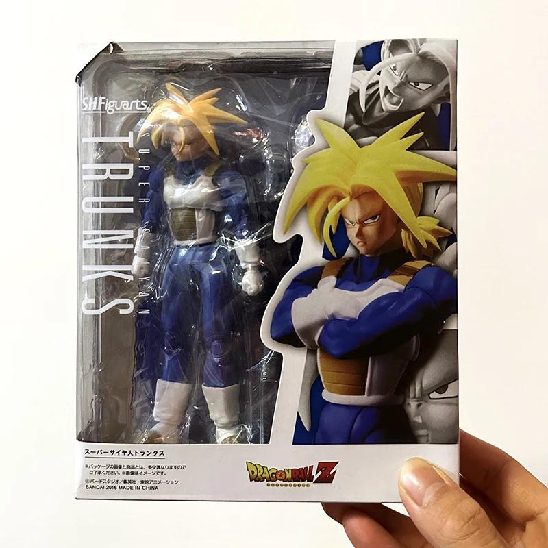 SHF Dragon Ball Z Фигурка Супер Сайян Транкс Фигурка на шарнирах ПВХ Коллекция Аниме Будущий Мальчик Транксу Фигурки Модель Игрушки