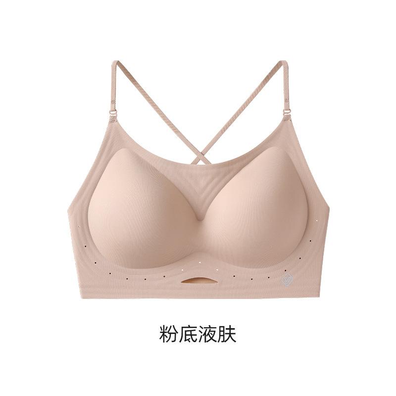 Women S Halter Neck Push Up Wireless Backless Bra