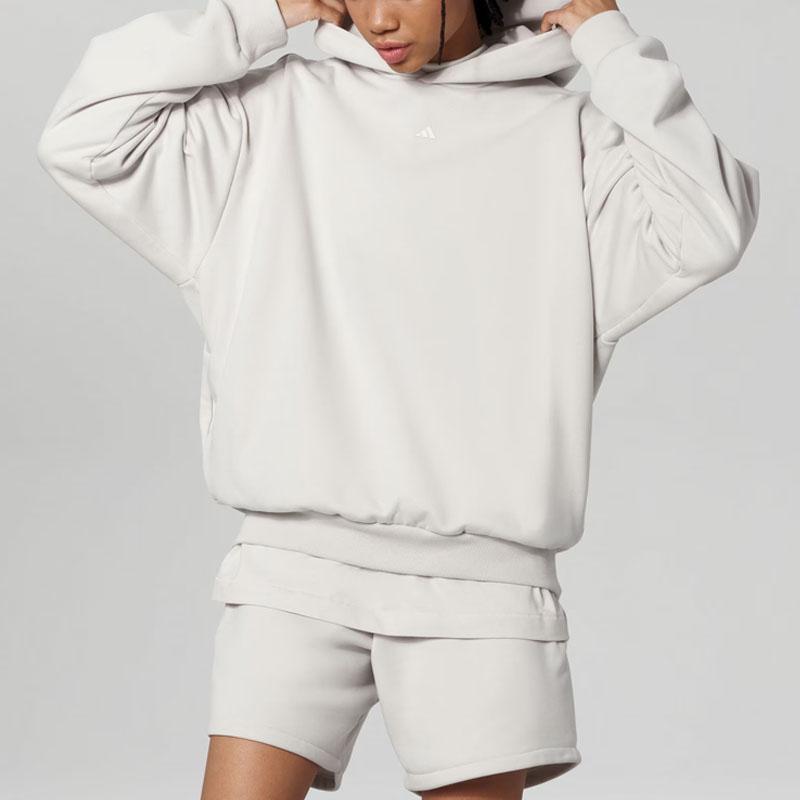 adidas SS23 Chapter 03 Series Вязаная толстовка с длинными рукавами и принтом логотипа бренда Топы унисекс Белый IN4241