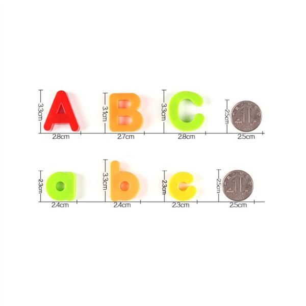 80 шт. магнитные пластиковые диски с вырезами для раннего образования, 26 букв, наклейки для игрушек для детей