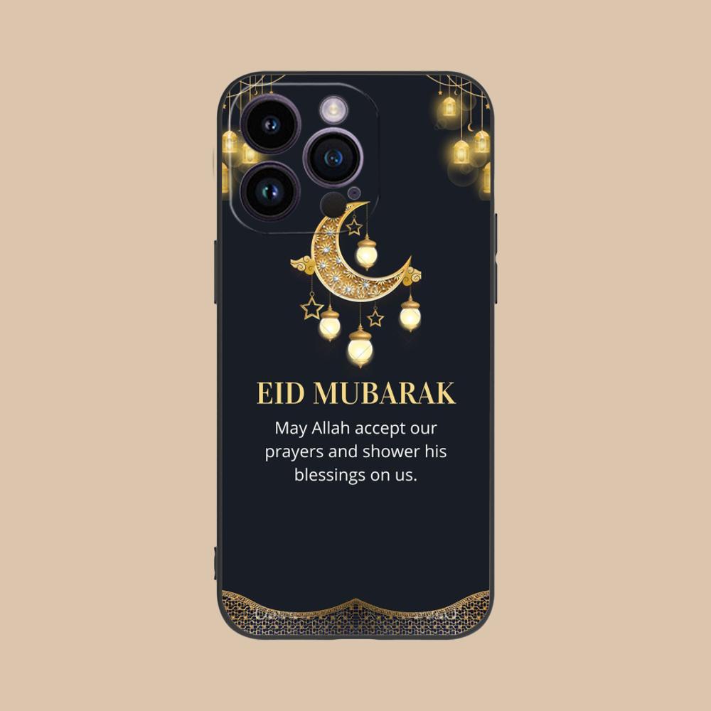 Чехол для мобильного телефона 'Ид Мубарак' для iPhone 17 16 15 14 13 12 11 X XR XS 8 7 Air Pro Max Plus Mini Цветной Чехол для Мобильных Телефонов Красивый