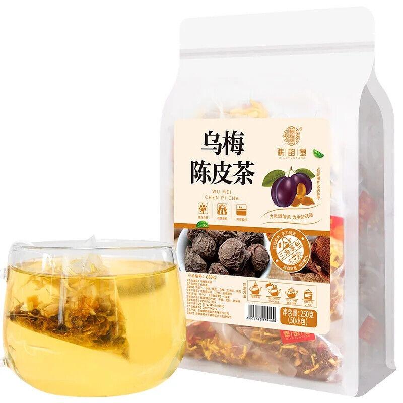 Чай из апельсиновой цедры Темная слива Wumei Chenpi Tea Травяной чай 250г
