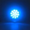2PCS Round Rear Tail Lights Car LED Brake Stop Turn Signal Warning Lights 16LED Taillight Truck Trailer Lorry Blue Green 12V 24V