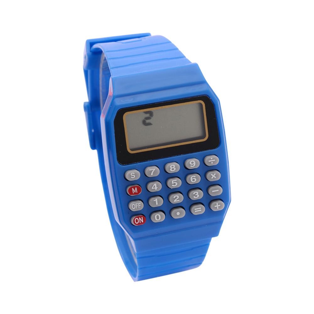 Новые электронные часы-калькулятор с силиконовой клавиатурой и датой, многофункциональные практичные часы-калькулятор