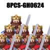 Средневековая Военная Европа Фигурки Короля и Солдата Конструкторы Замок Рыцарь Льва Меч Пехота Оружие Воин Кирпичики Игрушки Подарки