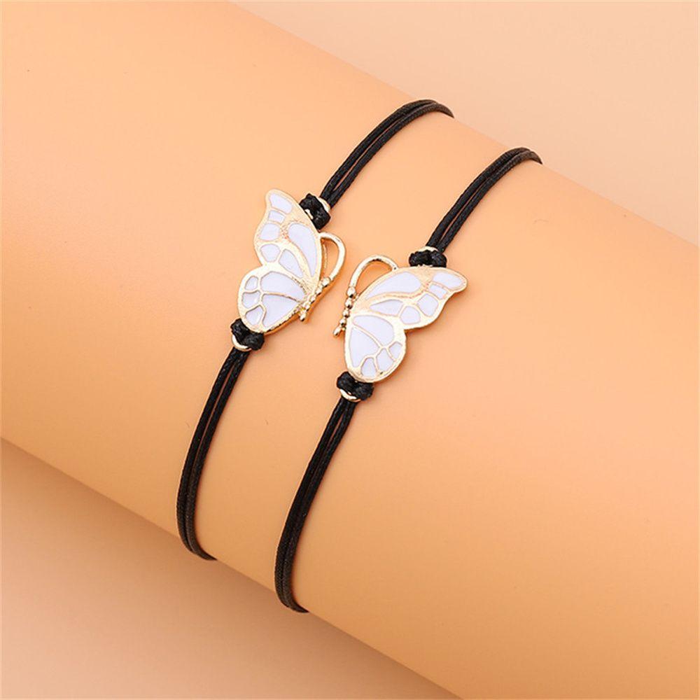 Jewelry Friendship Gifts BFF Bracelets Best Friends Butterfly Friendship Bracelets for 2 Girls