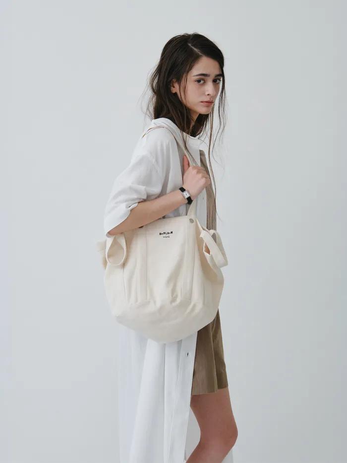 REPLAIN EVERYDAY CANVAS BAG_IVORY