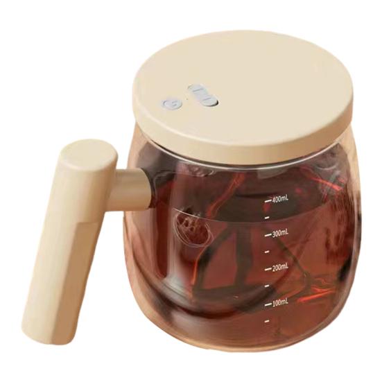 Электрическая кружка для перемешивания Автоматическая кружка для кофе Пищевой класс Без BPA Перезаряжаемая от USB Легко чистить Самоперемешивающаяся кружка с крышкой