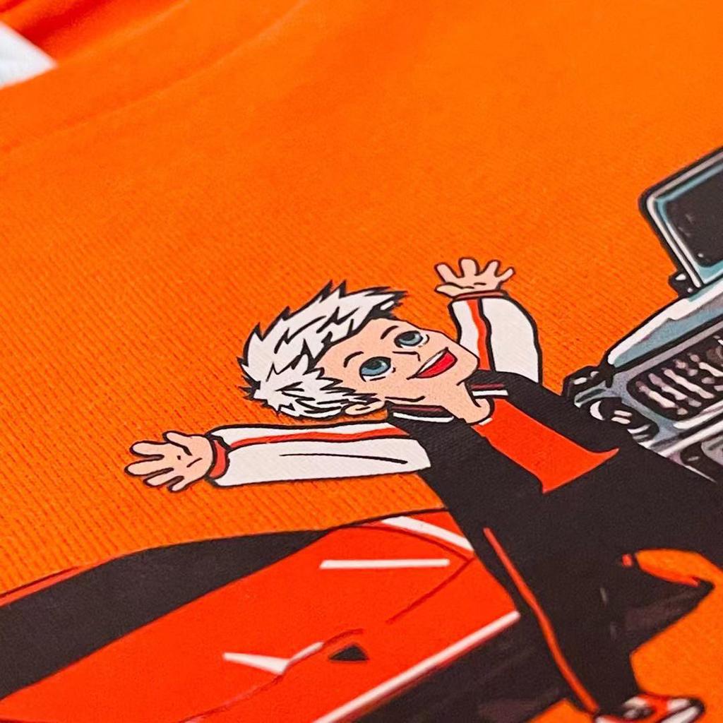 Детские футболки формата А4, весенне-летняя одежда для всей семьи, модная футболка с принтом «Гелик и Ламба» для мальчиков, повседневные футболки для девочек