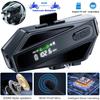 Upgrade Your Ride: C6 Motorcycle Helmet Bluetooth Headset with 500M Intercom, Music Sharing, FM Radio, Screen & Flashlight