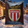 AS Monaco Pattern Blanket for Home Decoration, Bed, Sofa, Car Travel, Camping, Suitable for All Seasons, Birthday Christmas Gift
