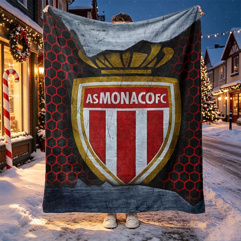 AS Monaco Pattern Blanket for Home Decoration, Bed, Sofa, Car Travel, Camping, Suitable for All Seasons, Birthday Christmas Gift