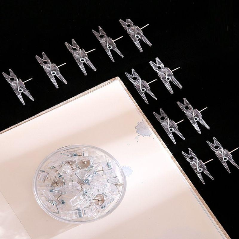 20 шт./кор. канцелярские принадлежности для офиса, школы, канцелярские принадлежности, прочные пластиковые зажимы для большого пальца