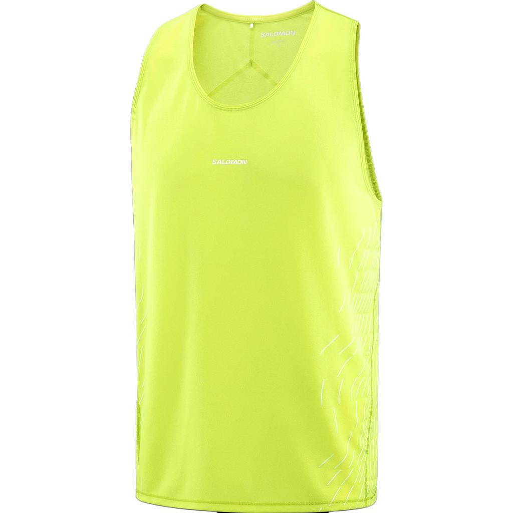SALOMON Мужской топ для бега Sense Aero Solid Slim Fit с круглым вырезом LC2758000