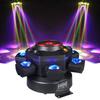 LED 10X10W 6 Head 4in 1 Moving Head Beam Light RG Laser Strobe Light DMX Stage Light RGB Beam Light Rotating Disco Party Bar Atmosphere