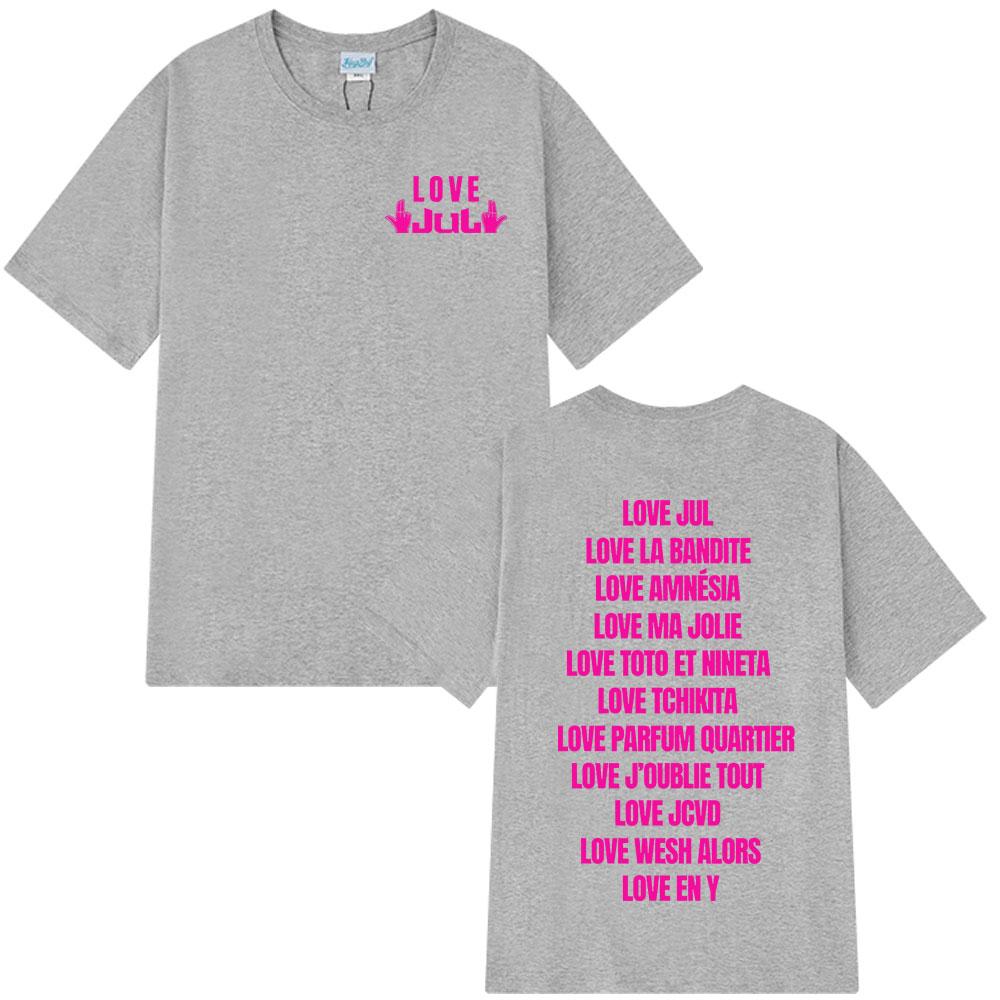 Rapper Love Jul Tshirt Unisex Women Clothing Fashion Hip Hop Tshirt Casual Cotton Short Sleeve Oversized Tops Streetwear Unisex