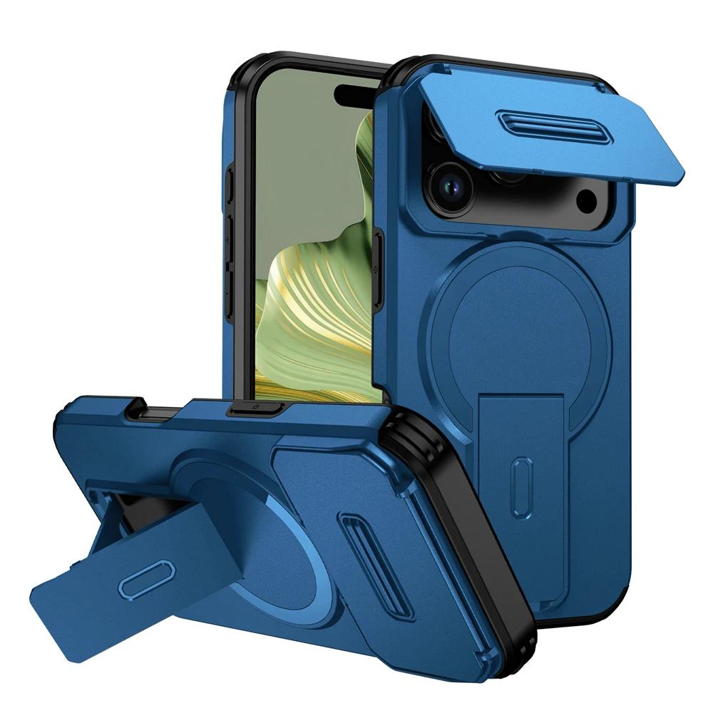 Защита объектива Чехол для телефона с камерой для iPhone 17 Pro Max 17Pro Air Магнитная подставка-чехол