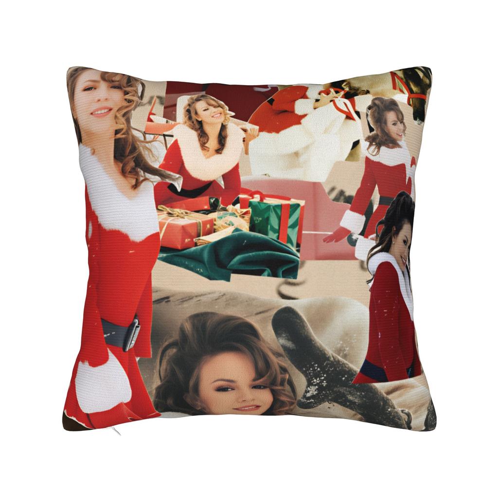 Mariah Carey Christmas Pillow Case Soft Pillow Cover Morden Pillowcases For Living Room Chair