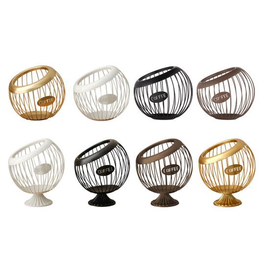 Держатель для чашки K для прилавка, металлическая корзина для хранения капсул для кофе, большой вместительный органайзер для чашек K для Keurig Nespresso Vertuo, органайзер для кофейной станции