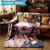 Custom Name Taylor Top singer Blanket Lightweight Ideal Bedding Blanket Perfect for Travel, Camping, Living Rooms, Sofas, Christmas gift
